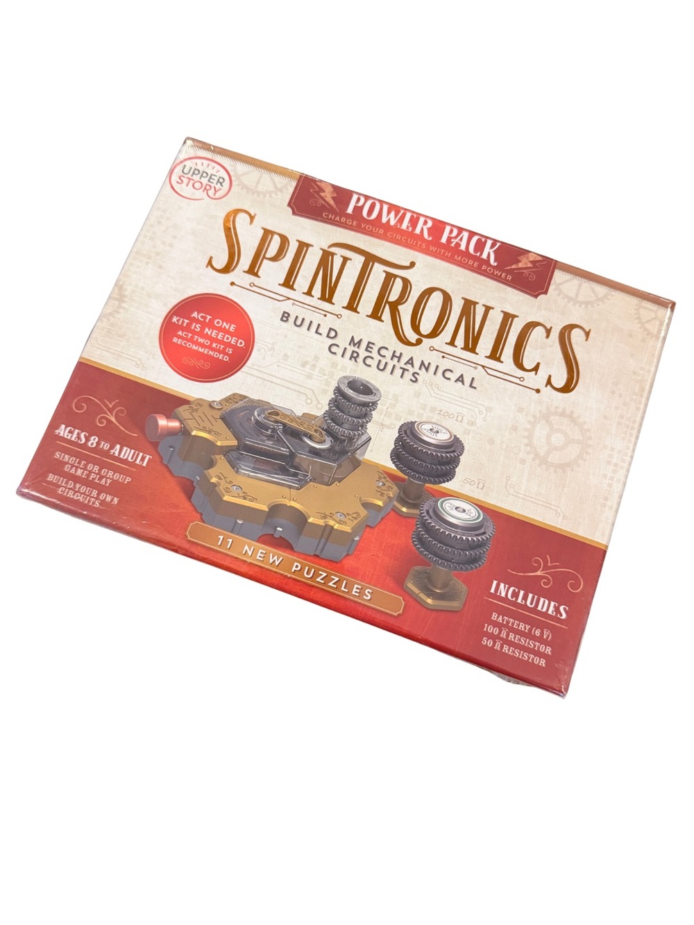 NIB: Upper Story SpinTronics Power Pack: Build Mechanical Circuits Kit